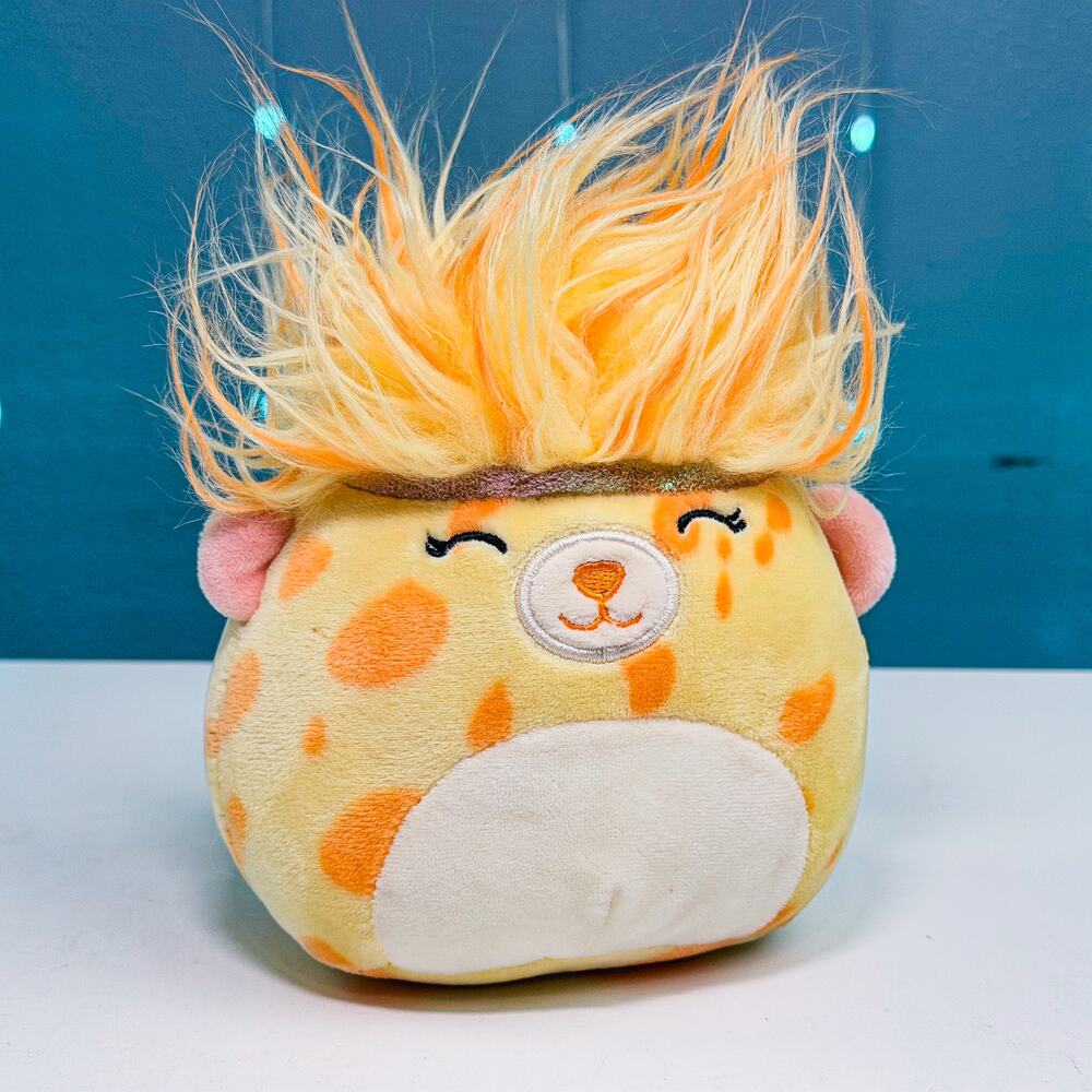 Squishmallows Francis the Lion 5" Orange Long Fuzzy Mane Plush